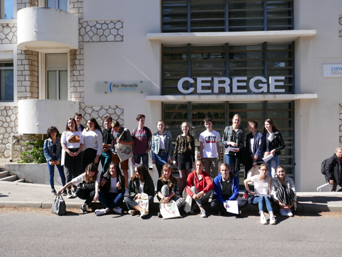 Remise des prix - Olympiades de G2osciences 2019 - Lauréats devant le CEREGE