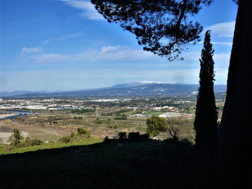 Vue sur le Mont Ventoux depuis Notre Dame d'Orgon