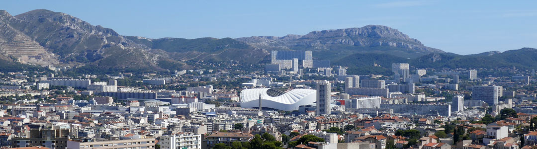 Mont Puget vu depuis Notre-Dame de la Garde Marseille