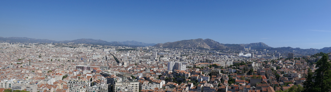 Mont Puget - Panorama depuis Notre-Dame de la garde Marseille