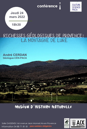 Affiche Conférence Montagne de Lure