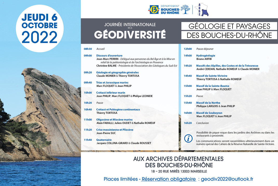 Programme de la Journée internationale de la Géodiversité