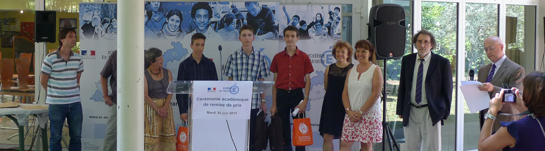 Cérémonie de remise des prix au rectorat - Olympiades de Géosciences