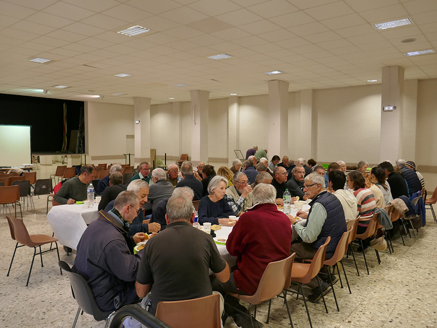 Repas de la Sainte-Barbe au foyer rural d'Orgon